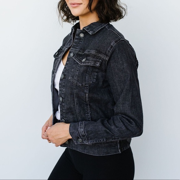 Judy Blue Black Magic Denim Jean Jacket - Picture 6 of 11